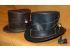 Sombrero de copa Steampunk de piel