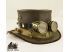 Sombrero de copa Steampunk de piel