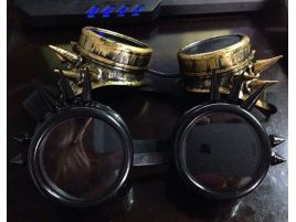Steampunk heavy goggles, gafas de piloto