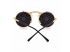 Gafas de sol retro steampunk redondas abatibles 1
