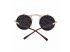 Gafas de sol retro steampunk redondas abatibles 1