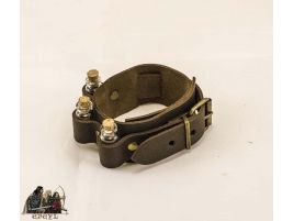 Muñequera de piel steampunk 106