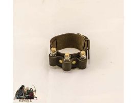 Muñequera de piel steampunk 106