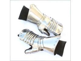 Guanteletes de acero D, estilo manopla