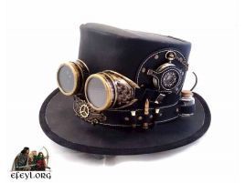 Sombrero de copa Aventurero Steampunk 