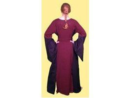 Vestido Medieval Magierin mujer algodon lino