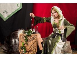 Vestido medieval Hechicera dama noble druida